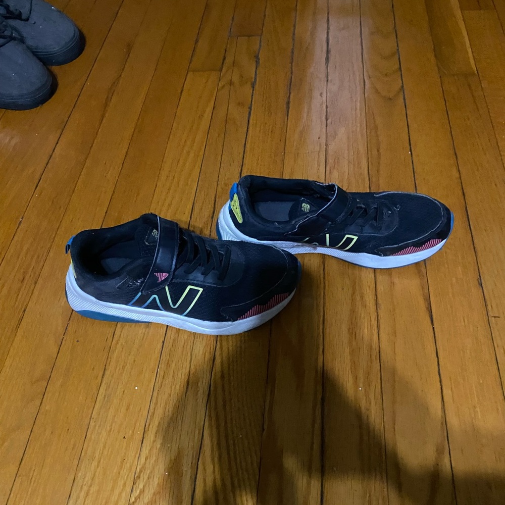 Black and Blue Athletic Shoes